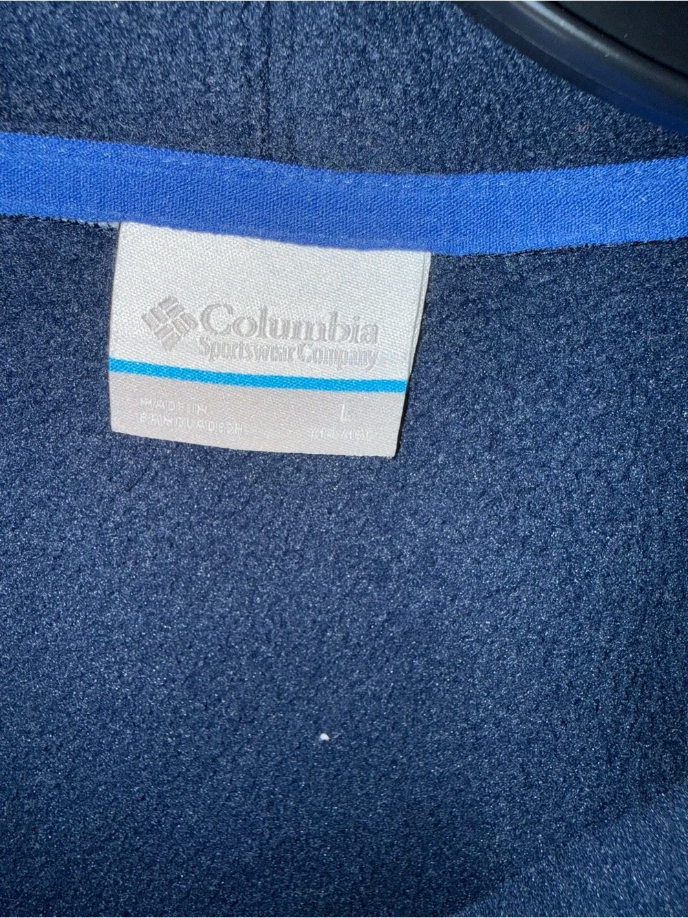 Columbia Navy and Royal Blue Fleece Pullover Hoodie